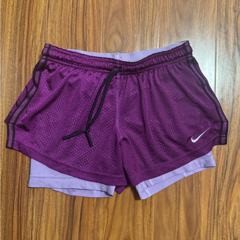 Nike Women's Dark Purple Athletic Shorts